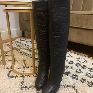 APERLAI Paris | Snakeskin Leather | Knee Boots